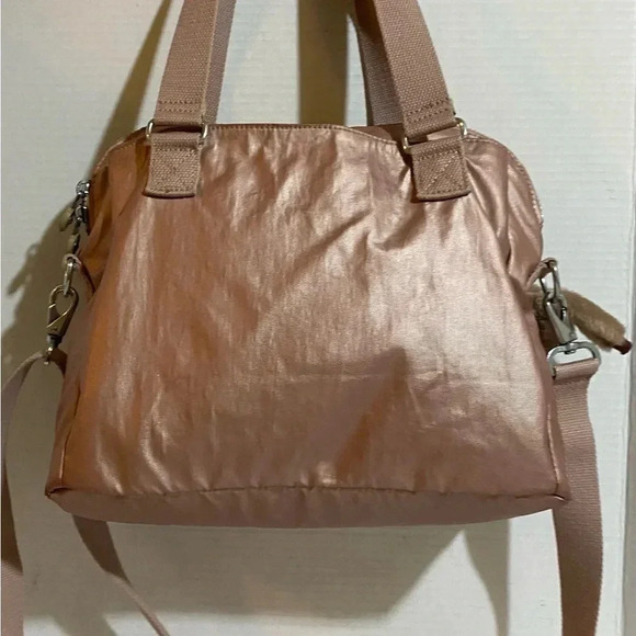 Kipling pink nylon satchel handbag - Picture 2 of 11